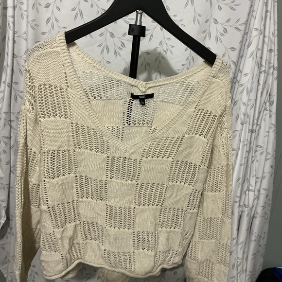Vans Tops - Vans Cream Knit Blouse